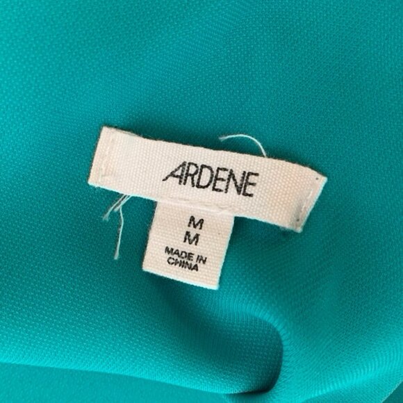 Ardene Tank Top Cami Blouse Green Teal Polyester Size Medium - Picture 7 of 14